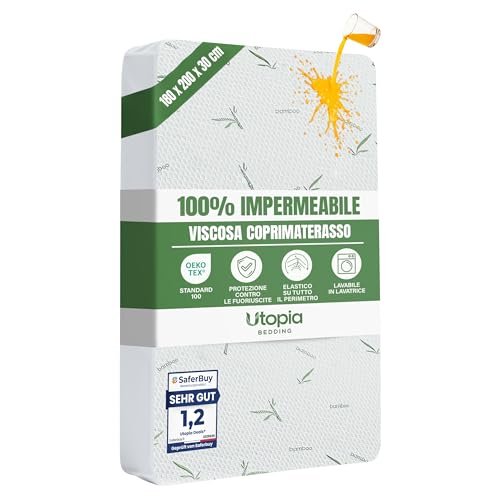 Utopia Bedding coprimaterasso viscosa impermeabile 180x200