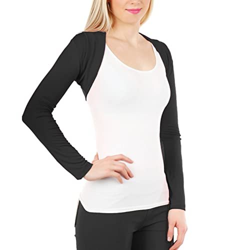 Toocool coprispalle donna top bolero maniche lunghe elastico
