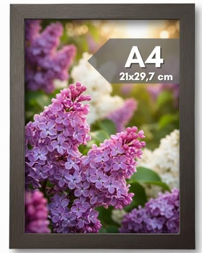 NOOGUI cornice A4 legno nero 21x30 antiriflesso