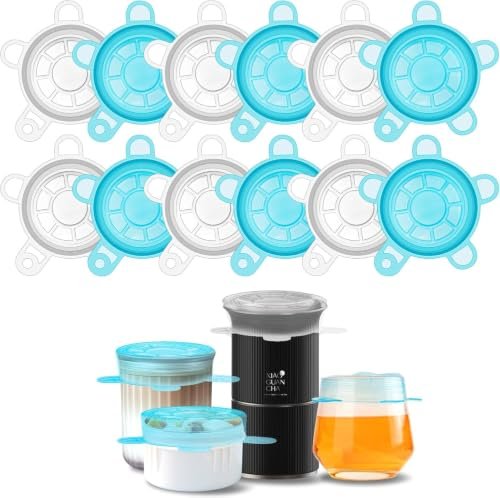 DAILY KISN coperchi in silicone elasticizzato 12 pezzi 6,5 cm