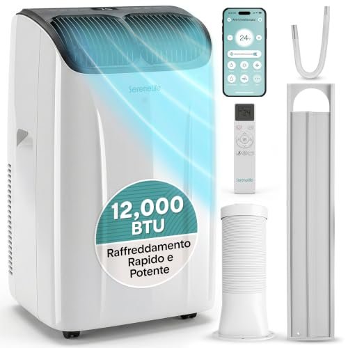 SereneLife condizionatore portatile 12000 BTU climatizzatore