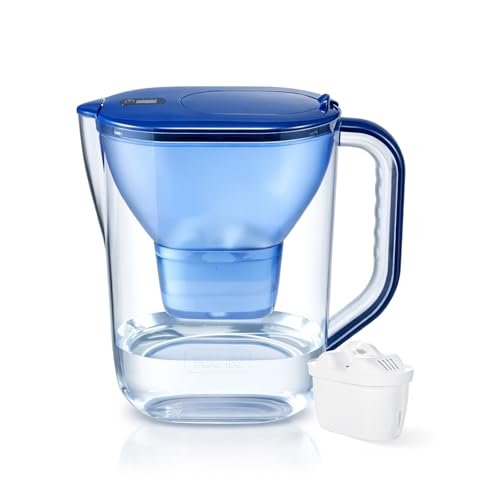 Watus caraffa filtro acqua blu con 1 cartuccia