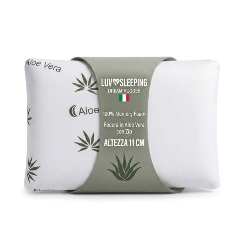 LUVSLEEPING cuscino memory foam cervicale 72x42x11 cm fresco