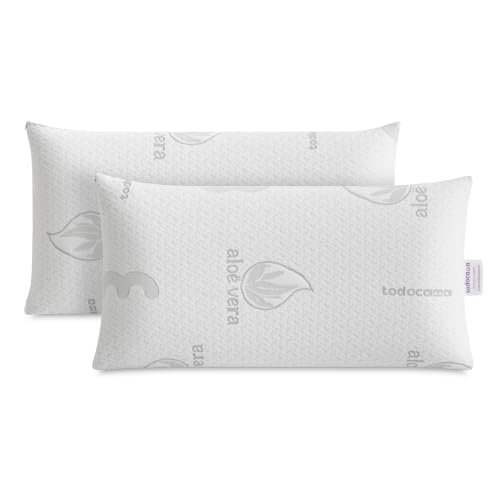 Todocama cuscino viscoelastico aloe vera pack 2 unità 70 cm