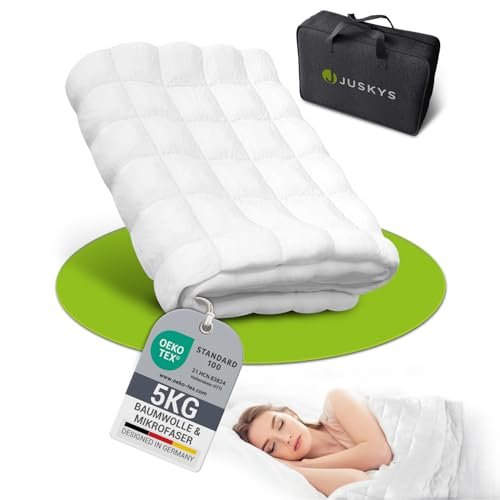 Juskys coperta ponderata 135x200 anti-stress
