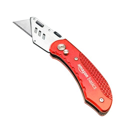 Taglierino pieghevole Amazon Basics con corpo resistente