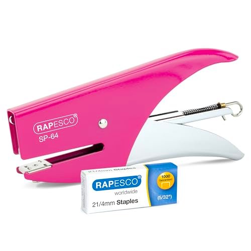 Rapesco 1382 SP-64 cucitrice a pinza fucsia con 1000 punti