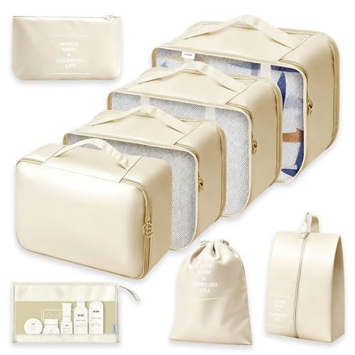 CNMTCCO organizer valigia 8 pezzi packing cubes divisori