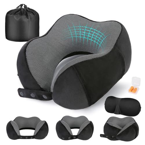 Cirorld cuscino da viaggio collo aereo 4D