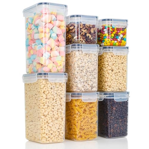 Cozary contenitori ermetici per alimenti con coperchio set da 8