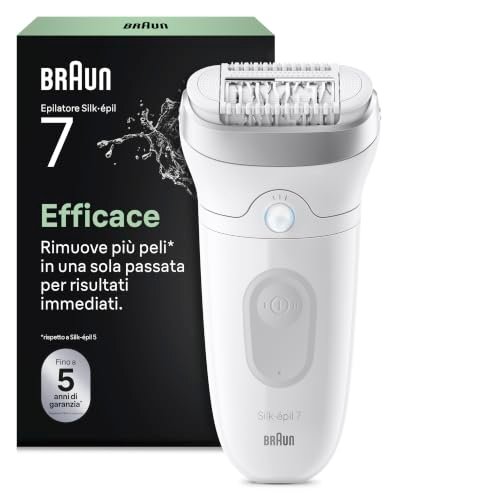 Braun Silk-Épil 7 epilatore elettrico donna 7-011 argento