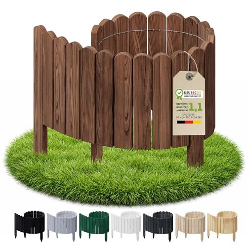 Floranica bordura giardino altezza 30 cm lunghezza 100 cm colore marrone