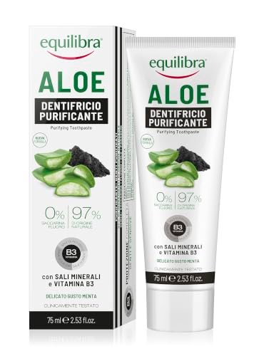 Equilibra dentifricio purificante all aloe e carbone attivo 75 ml