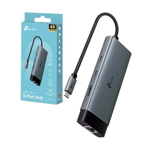 TP-Link UH6120C hub USB C 6 in 1 HDMI 4K Ethernet