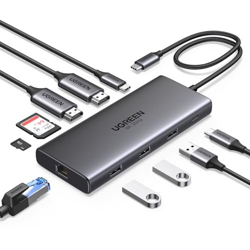 UGREEN Revodok Pro 210 hub USB C 10 in 1 doppio display