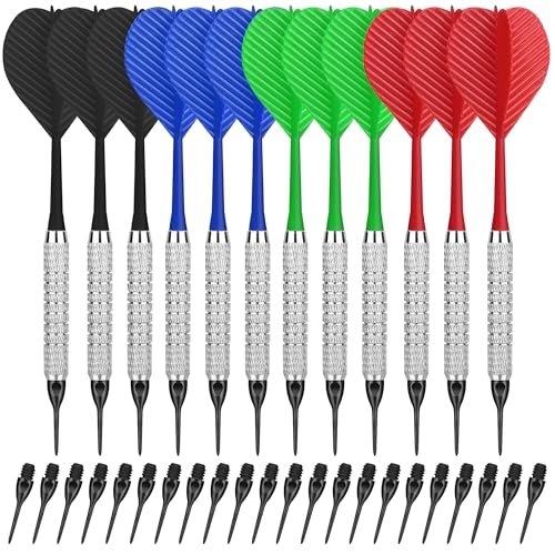 CyeeLife freccette con punta in plastica set da 12 pezzi morbide con 100 punte