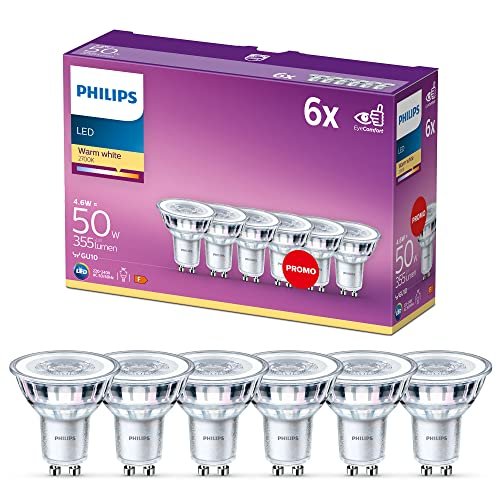 Philips faretto LED 6 pz equivalente 50W attacco GU10