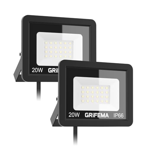 GRIFEMA faretti LED esterno 20W 2 pezzi