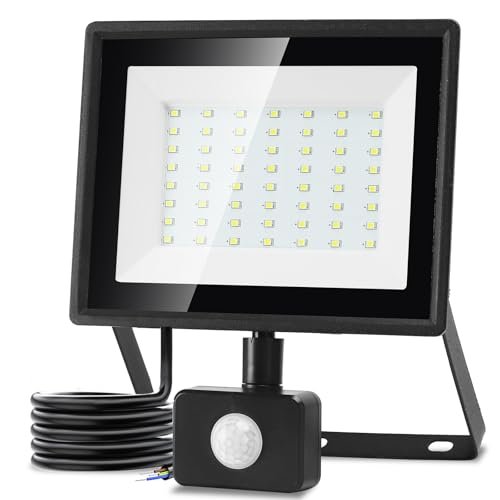 Aigostar faretto LED esterno sensore movimento 50W 4300lm