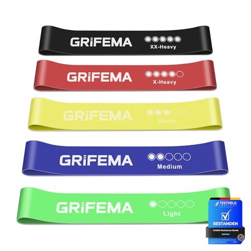 GRIFEMA fasce elastiche fitness set da 5