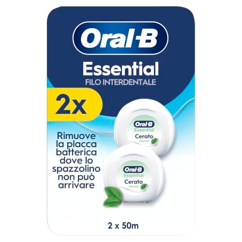 Oral-B Essential Floss filo interdentale cerato gusto menta