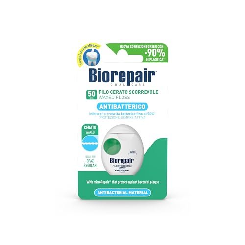 Biorepair filo interdentale antibatterico cerato scorrevole