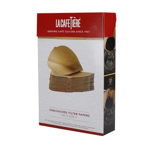 La Cafetière carta da filtro per caffè non sbiancato taglia 4