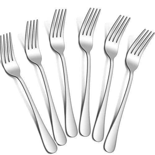 tiokin set di 6 forchette da tavola 20,5 cm in acciaio inox