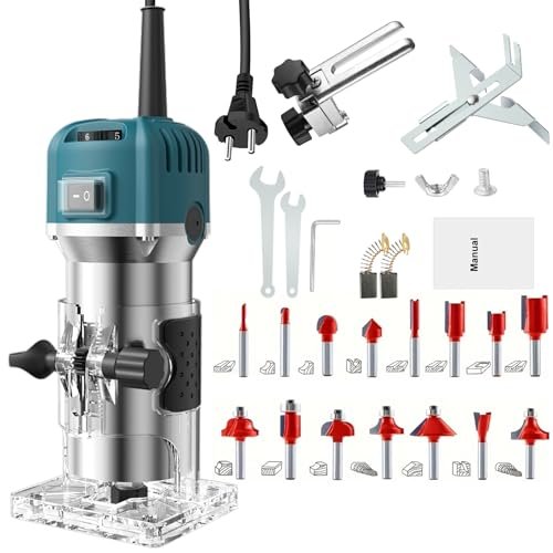 TICFOX rifilatore fresatrice verticale 800W 30000 RPM router legno