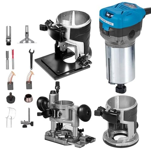 VEVOR rifilatore elettrico 710W fresatrice compatta per legno
