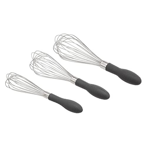 Amazon Basics set di 3 fruste a filo in acciaio inossidabile