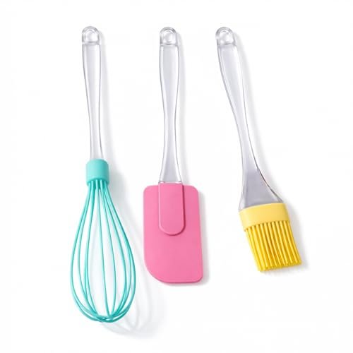 PARENCE set di utensili in silicone da cucina frusta