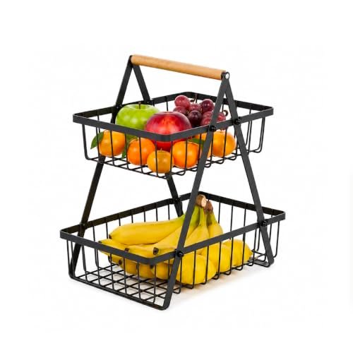 Amig portafrutta 2 livelli STILO04 30 x 18,4 x 32 cm acciaio