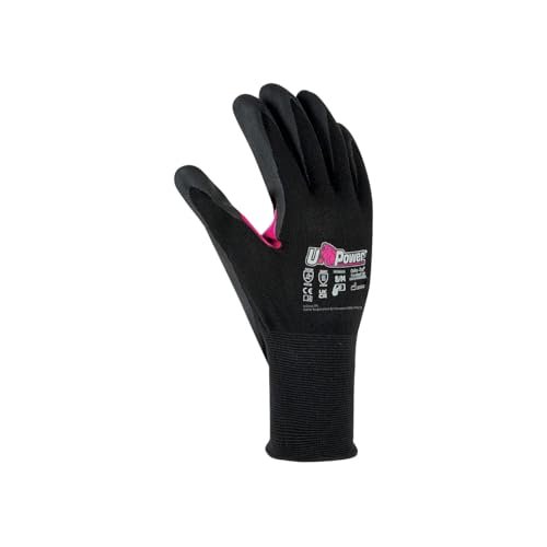 U-Power love guanti da lavoro antifortunistica suporto nylon spandex spalmatura nitrile