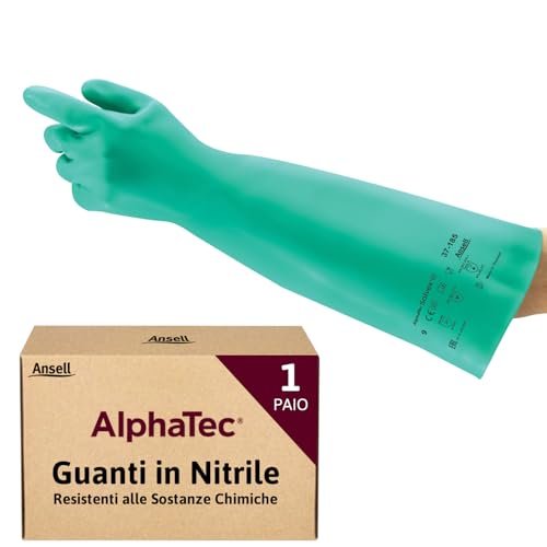 Ansell AlphaTec guanti da lavoro nitrile resistente alle sostanze chimiche