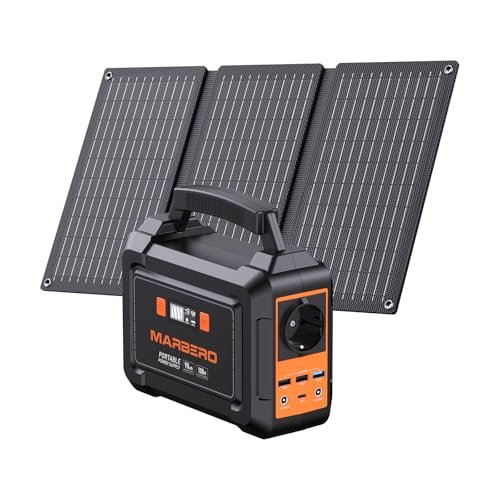 MARBERO power station 26400mAh con pannello solare 30W