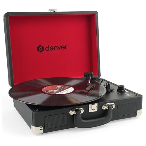 Denver giradischi VPL-120 design valigia con altoparlanti integrati