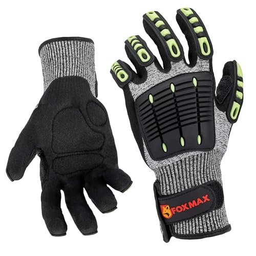 Foxmax guanti da lavoro resistenti ANSI A5 antiscivolo