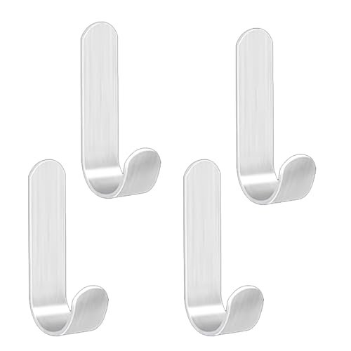 Aeuezxx 4 ganci adesivi in acciaio inox per cucina e bagno