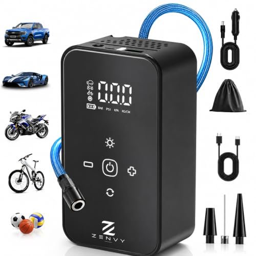 ZENVY compressore aria portatile senza fili 140PSI con display