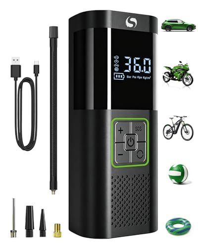 SERVOMASTER compressore aria portatile mini compressore batteria con display