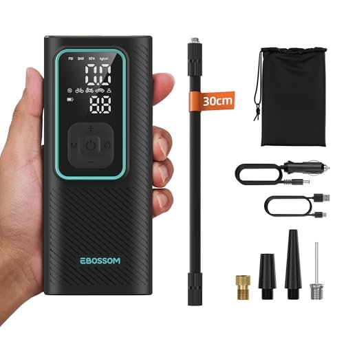 EBOSSOM compressore aria portatile 150PSI mini con display LED