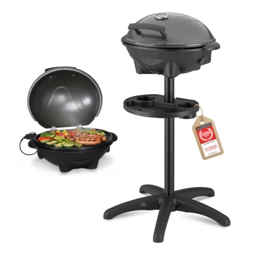 TZS First Austria barbecue elettrico 2 in 1 tavolo terra