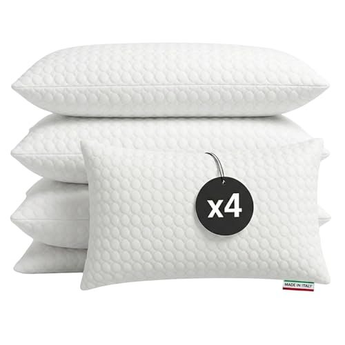 cuscini fiber 4 cuscini letto matrimoniale 45x75