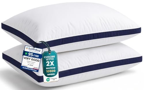 Utopia Bedding cuscino da letto con soffietto 50x75