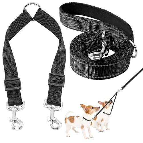 MENUY guinzaglio doppio per 2 cani senza grovigli