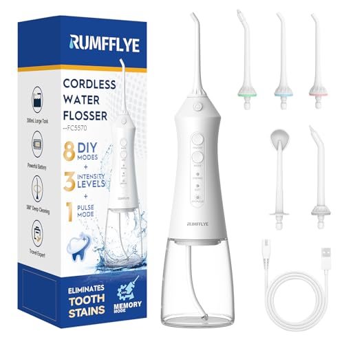 RUMFFLYE idropulsore dentale irrigatore orale water flosser 12 modalità