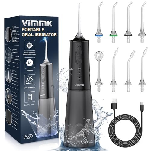 Vimmk irrigatore orale senza fili idropulsore dentale acqua