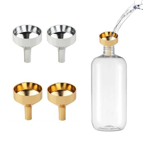 HABNI 4 mini imbuti piccoli per profumi in acciaio