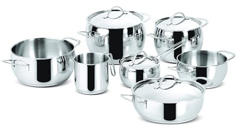 Lagostina Euforia set di pentole in acciaio inox 18/10 11 pezzi